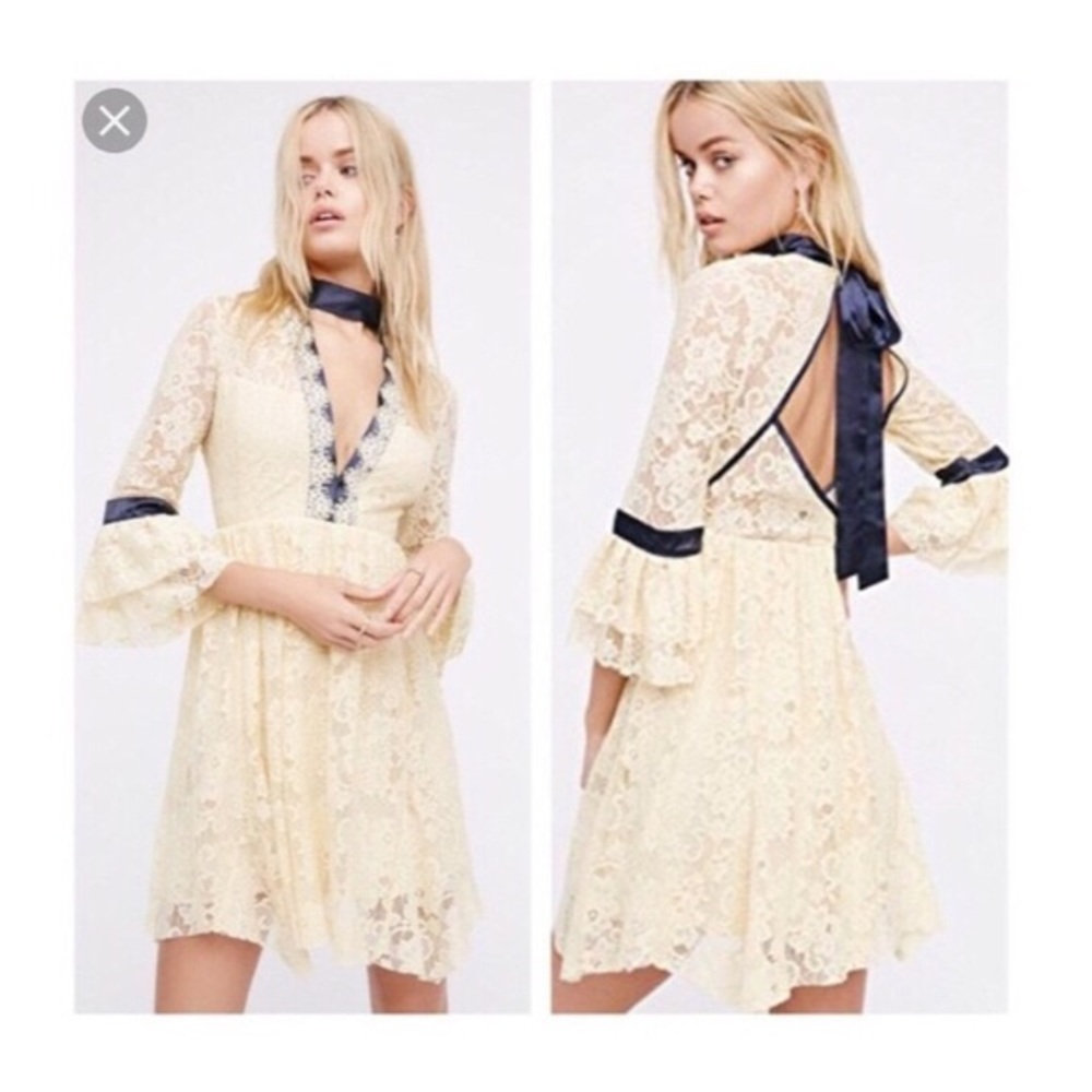 Free People Gilded Lace Dress